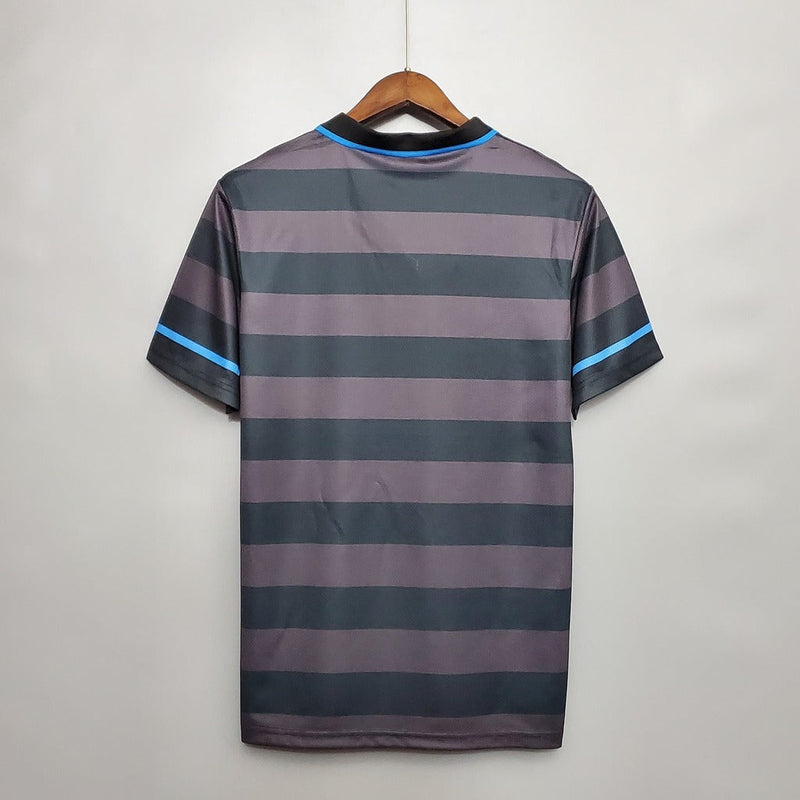 Camiseta retro de aficionado del Inter de Milán 97/98 para hombre (negro y azul)