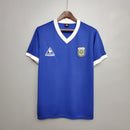 Camiseta retro Adidas de la selección argentina de 1986 - Azul