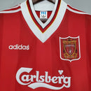 Camiseta retro local del Liverpool 1995-96 de Adidas para hombre - Roja