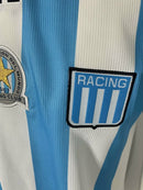 Camiseta de aficionado de Retro Racing 2000-01 para hombre - Azul y blanco