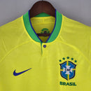 Camiseta Nike de local de la selección nacional de Brasil 2022 para hombre - Amarilla