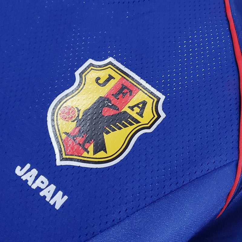 Camiseta retro de la selección nacional de Japón 2002 (local 1) para hombre - Azul