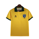 Camiseta retro de la selección brasileña de 1990 - Brasil I (hombre) - Amarilla y verde