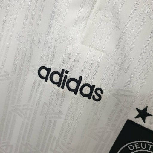 Camiseta retro de la selección alemana I Home 1996 Adidas para hombre - Blanca