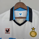 Camiseta retro de visitante II del Inter de Milán 90/91 para hombre - Blanca