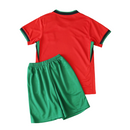 Camiseta y pantalón corto local de Portugal 24/25 - Rojo