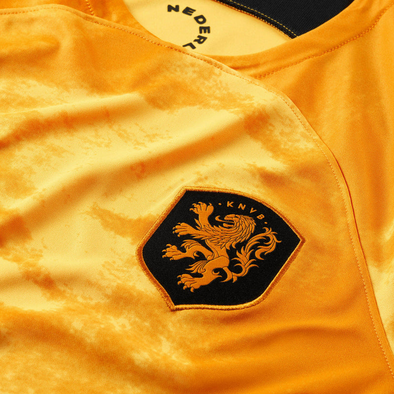 Camiseta Nike de aficionado para hombre de la selección nacional de Países Bajos (local 22/23) - Naranja