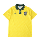 Camiseta retro de la selección brasileña 91/93 I para hombre - Amarilla