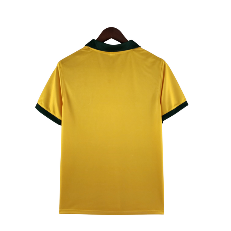 Camiseta retro de la selección brasileña de 1990 - Brasil I (hombre) - Amarilla y verde