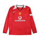Camiseta Nike retro de manga larga para aficionados del Manchester United 04/05 - Roja