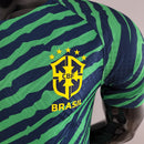 Camiseta Nike de jugador de la selección nacional de Brasil 2022 para hombre (azul y verde)