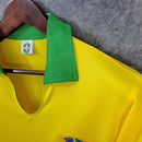 Camiseta retro 57/58 de la selección brasileña masculina - Amarilla