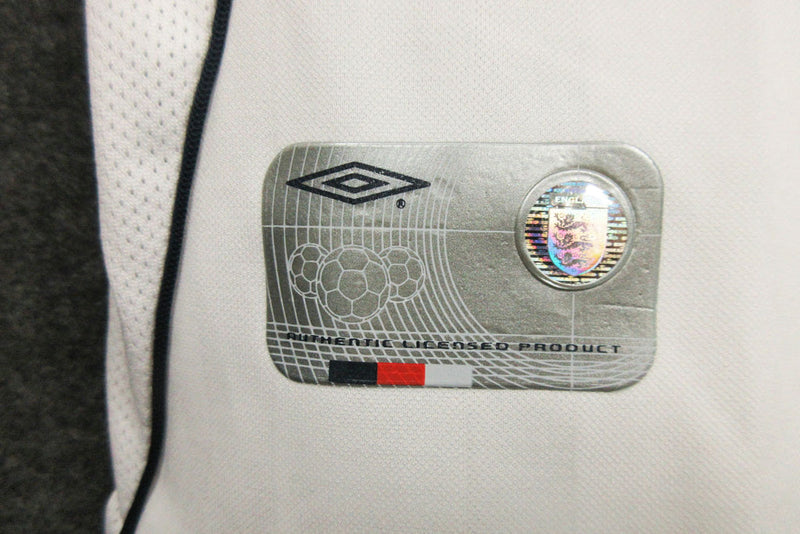 Camiseta de la selección nacional de Inglaterra 01/02 I Retro para hombre - Blanca
