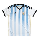 Camiseta retro de local de la selección argentina 2014 para hombre (azul y blanca)