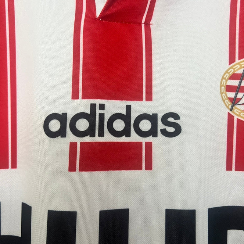 Camiseta retro de local del PSV 94/95 para hombre - Roja y blanca