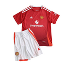Conjunto local + pantalón corto del Manchester United 24/25 - Rojo