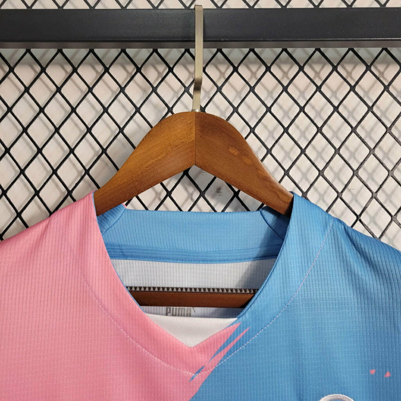 Camiseta de aficionado Puma para hombre Palmeiras Rosa Octubre IIII 23/24 - Rosa