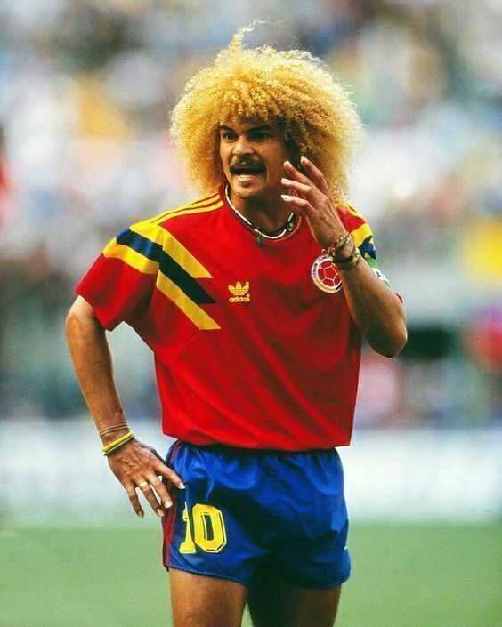 Camiseta retro de visitante de la selección nacional de Colombia II 1990 Adidas para hombre - Roja