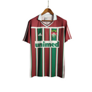 Camiseta Adidas Fan Fluminense Retro I 02/03 para hombre - Royal, verde granate.