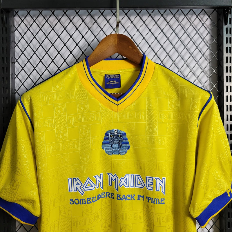 Camiseta retro de hombre West Ham Airon Maden I Fan Fila 2008 - Amarilla