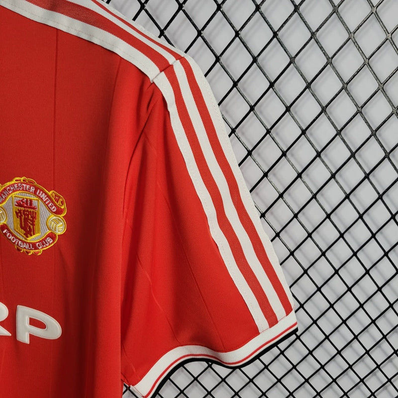 Camiseta Adidas de local del Manchester United I Retro 84 para hombre - Roja