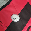 Camiseta retro de manga larga Adidas Fan Milan I 09/10 para hombre - Blanco y negro