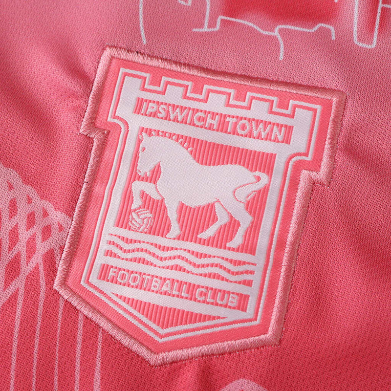 Camiseta de aficionado del Ipswich Town Third Third III 24/25 para hombre - Rosa