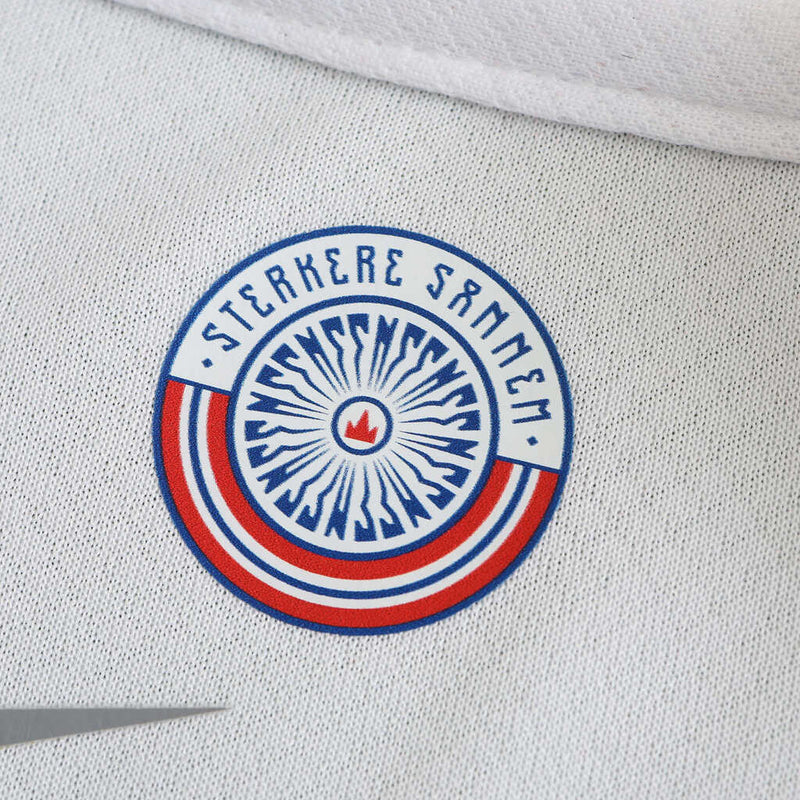 Camiseta de aficionado de la selección nacional de Noruega (visitante II 24/25) - Blanca