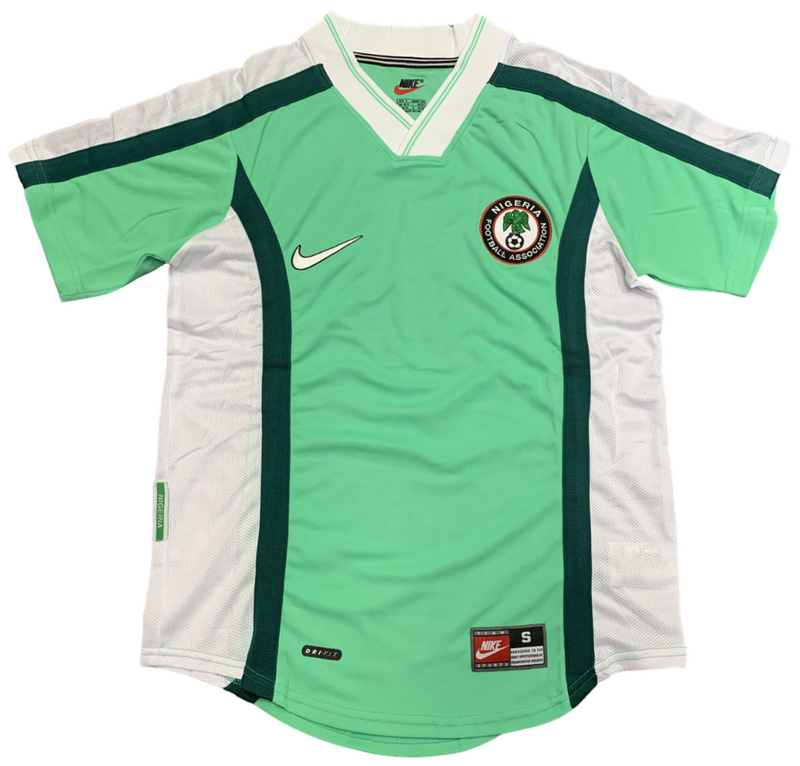 Camiseta retro de local de la selección nacional de Nigeria 1998 para hombre
