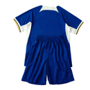 Camiseta y pantalón corto local del Chelsea para niños 23/24 - Azul