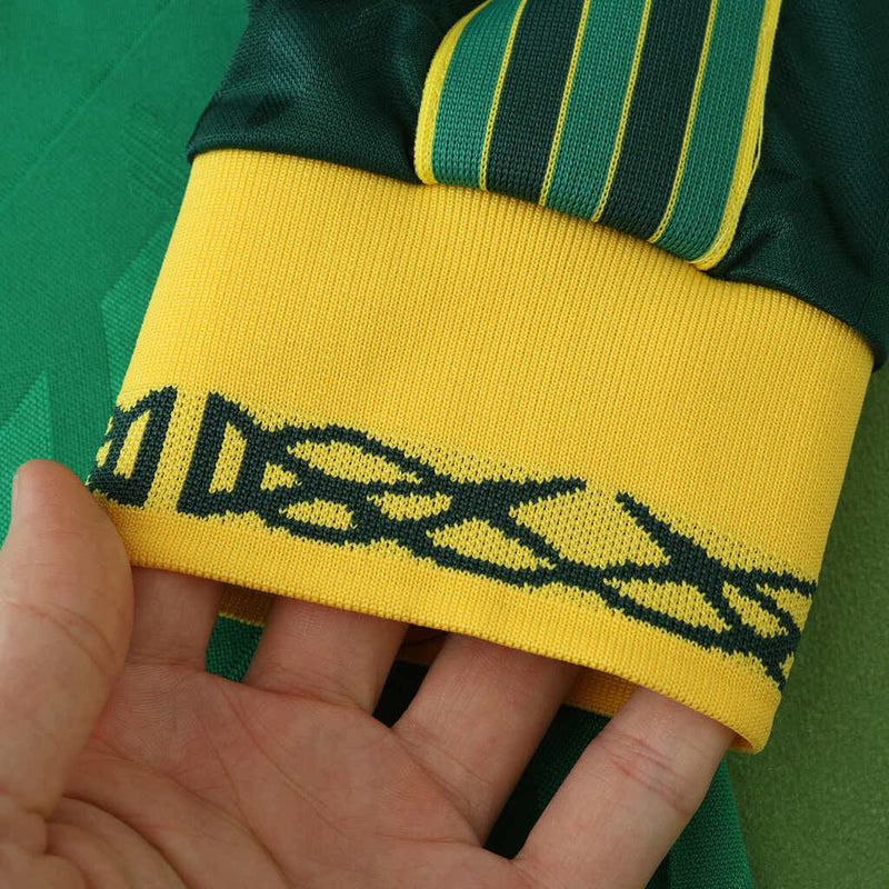 Camisa Celtic de manga larga, colección Originals 25/26, para hombre, verde y amarilla