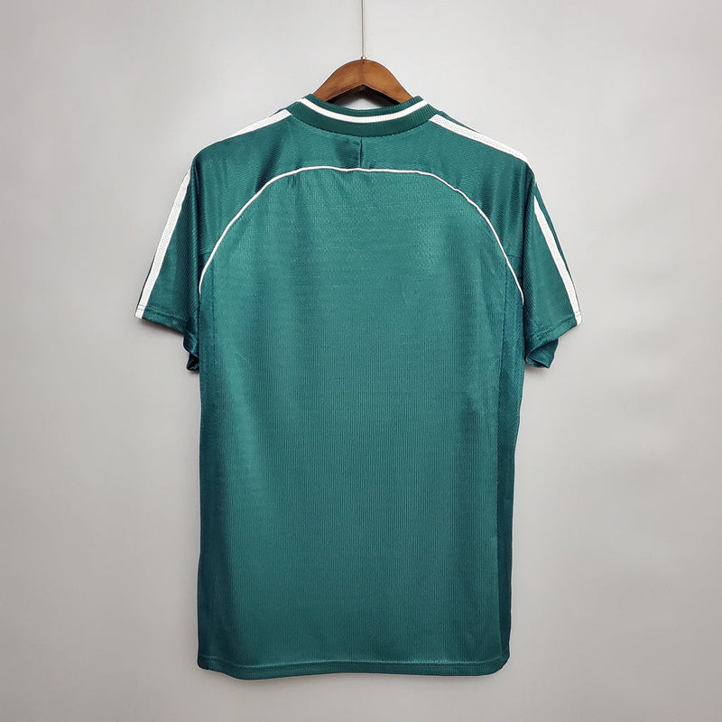 Camiseta Adidas de visitante de la selección alemana retro II 1998 para hombre - Verde