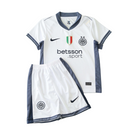 Camiseta y pantalón corto para niños del Inter de Milán (temporada 2024/25) - Blanco