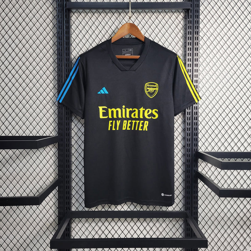 Camiseta de entrenamiento Adidas para hombre del Arsenal 23/24 - Negra