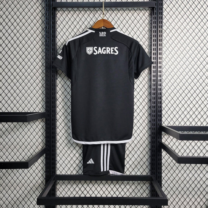 Camiseta y pantalón corto Benfica II 23/24 para niño - Negro