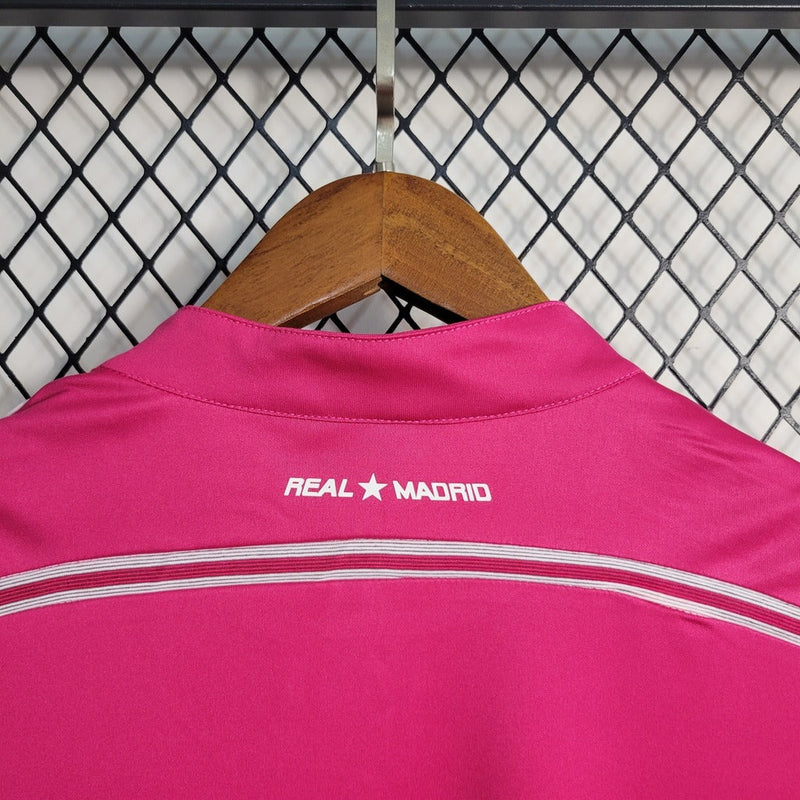 Camiseta retro de manga larga para aficionado Adidas del Real Madrid III 14/15 para hombre - Rosa
