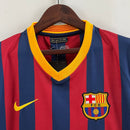 Camiseta retro Nike para aficionados del Barcelona 13/14 - Roja y azul