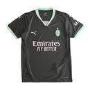 Camiseta de aficionado del Milan Third Third III 24/25 para hombre - Negra y verde