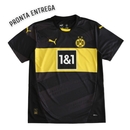Camiseta de visitante del Borussia Dortmund II 24/25 para hombre, color negro, lista para entrega