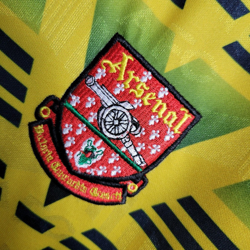 Camiseta Nike retro para aficionado del Arsenal I 91/93 para hombre - Amarilla