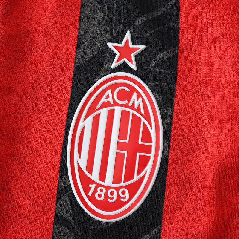 Camiseta local del Milan /25/26 Jugador - Rojo y negro