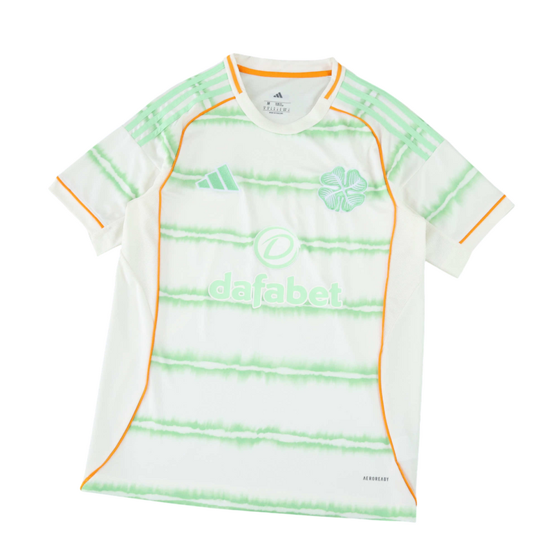 Camiseta de aficionado del Celtic 25/26 para hombre - Blanca y verde
