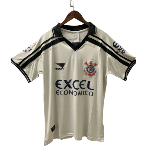 Camiseta retro de local del Corinthians 1998/99 para hombre - Blanca