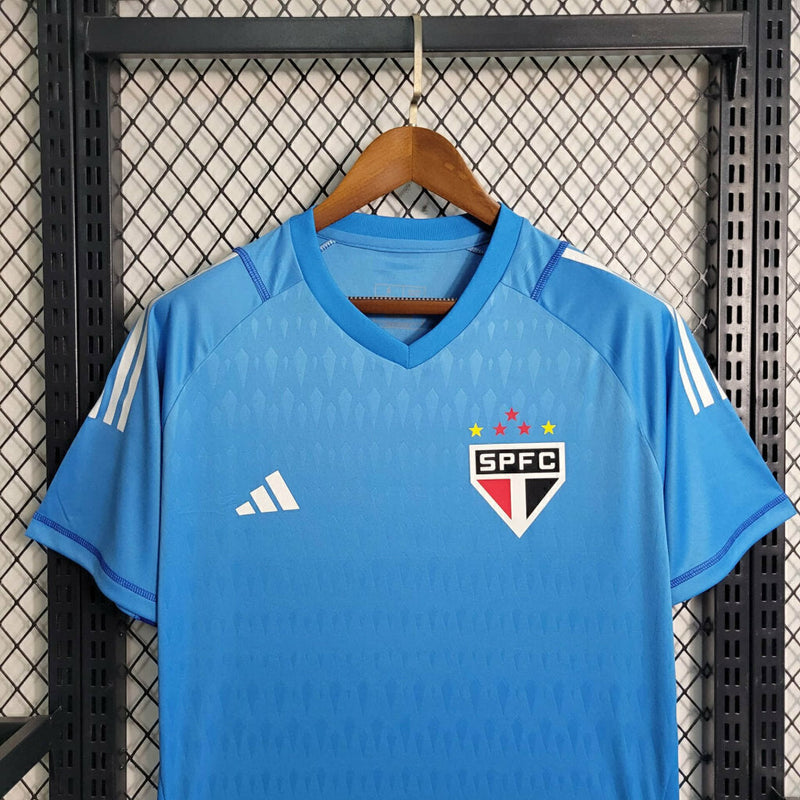 Camiseta de portero Adidas Sao Paulo 23/24 para hombre - Azul