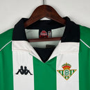 Camiseta de aficionado retro del Real Betis Home I 98/99 para hombre - Verde y blanco