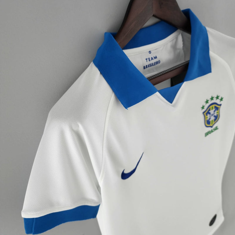 Camiseta Nike de fan de la selección brasileña de la Copa América 19/20 para mujer - Blanca