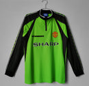 Camiseta retro de portero del Manchester United 98/99 para hombre - Verde