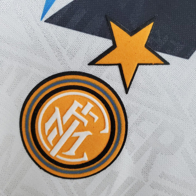 Camiseta retro de visitante II del Inter de Milán 92/93 para hombre - Blanca