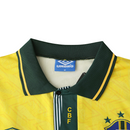 Camiseta retro de la selección brasileña 91/93 I para hombre - Amarilla