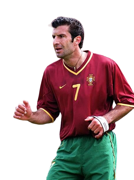 Camiseta retro de la selección nacional de Portugal (1990-2000) para hombre - Roja